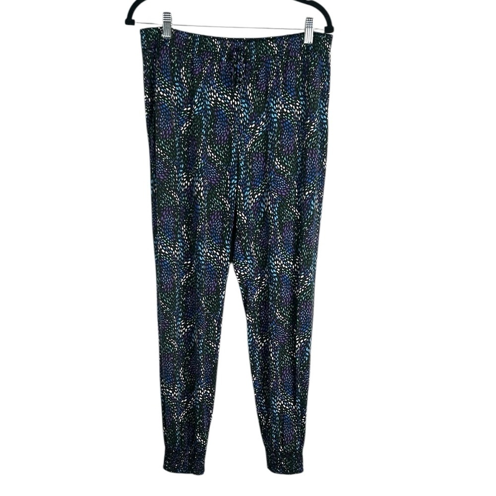 Veronica M Multicolor Abstract Yoga Activewear Casual Legging Joggers Size Large